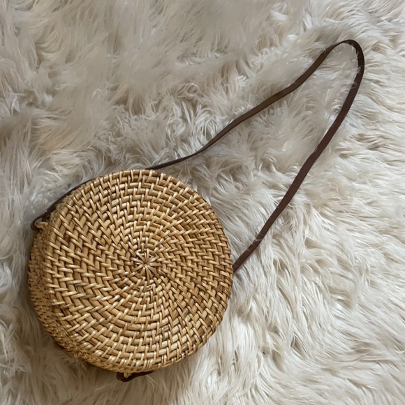 Zara Circular Straw Bag - Picture 2 of 5